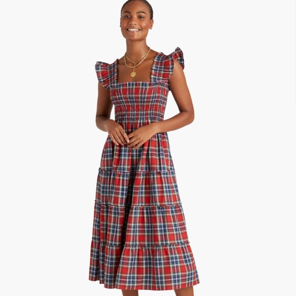 Ellie Red Tartan Nap Dress NWT